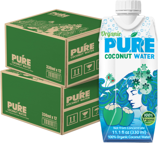 유기농 퓨어코코넛워터, 24개, 330ml