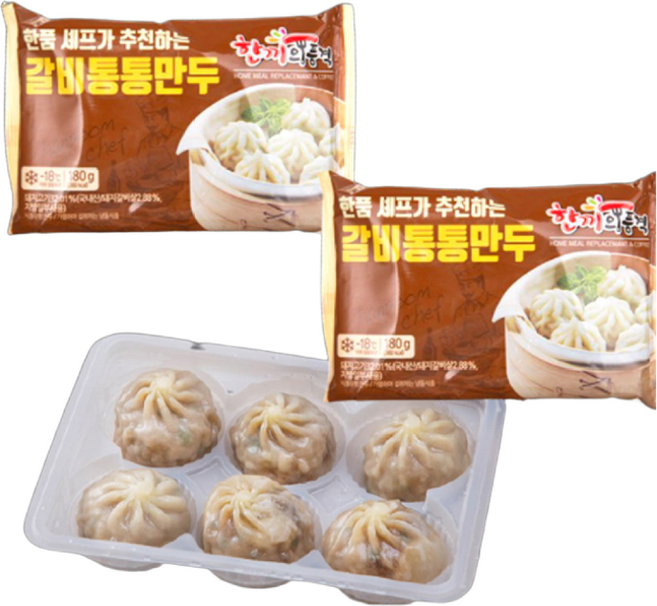 [한품] 쉐프가 추천하는 통통갈비만두 180g x 5팩, 5개
