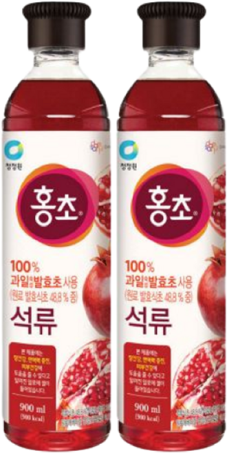 [청정원] 홍초 석류 900ml 외 택1, 2개