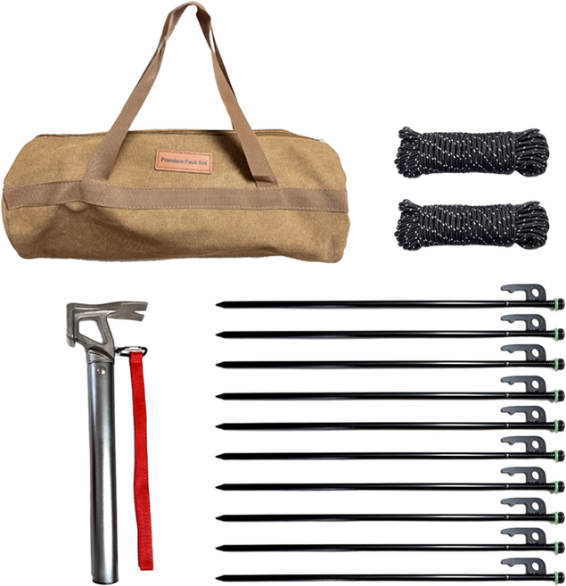 매드캠프 프리미엄 타프팩 텐트팩 세트 40cm 단조팩셋트 망치, 1개