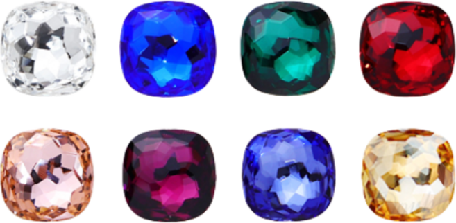 스와로브스키 4483 판타지쿠션 8mm, 아메시스트, 3개