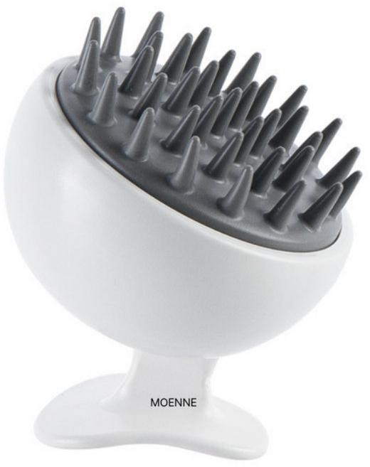 모엔느 두피 샴푸 저자극 브러쉬 간편, 1개, 화이트