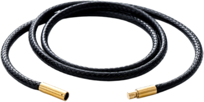 볼던 MC1056B NEW 프리미엄 핸드메이드 PU 가죽 써지컬 스틸 남자 여자 커플 패션 목걸이 줄