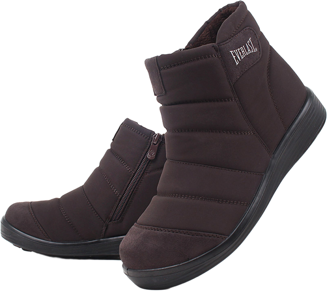 [고급인솔증정] 에버라스트 E바버라 여성 겨울 방한화 털 패딩 부츠 방수 발수 따뜻한 기모 논슬립 미끄럼 방지 키높이 4cm