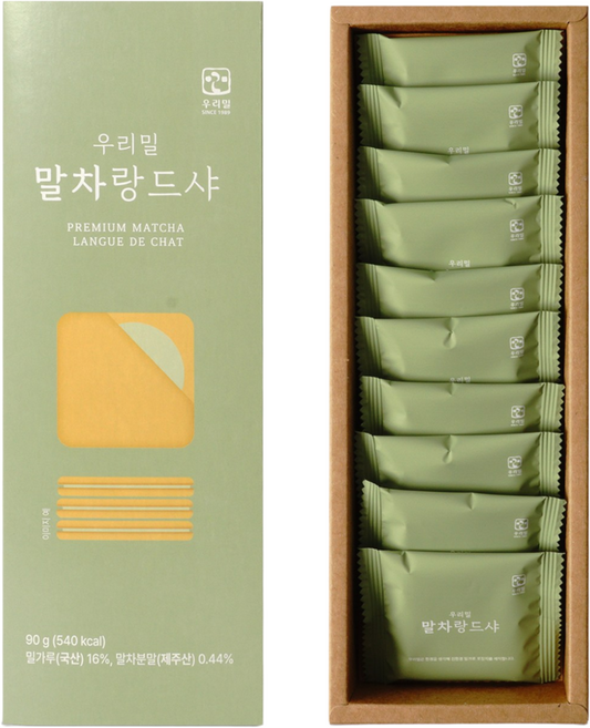 우리밀 말차랑드샤, 90g, 1세트