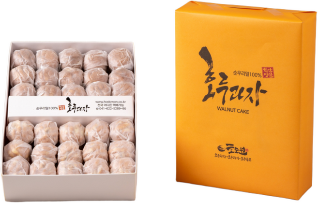 [호도원] 원조 천안호두과자 [팥앙금] 답례품 선물 세트, 60개, 20g