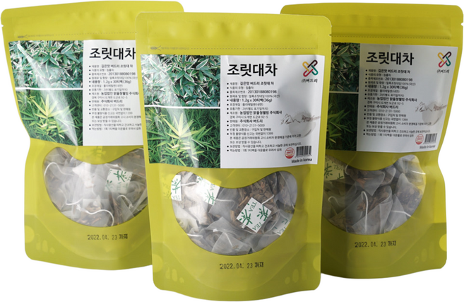 버드리 조릿대차 깊은맛 국내산 30티백, 1개, 30개입, 1.2g