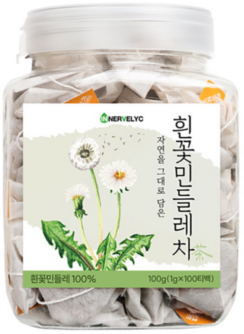이너블릭 흰민들레 티백차, 1g, 100개입, 1개