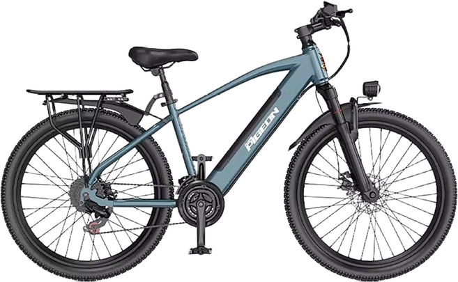 돌쇠네마트 전기자전거 MTB 26인치 PAS 고출력 출퇴근 전동바이크 NFC 배달용 자토바이 리튬배터리 배터리 분리형 전동스쿠터, 블루, 경량스틸