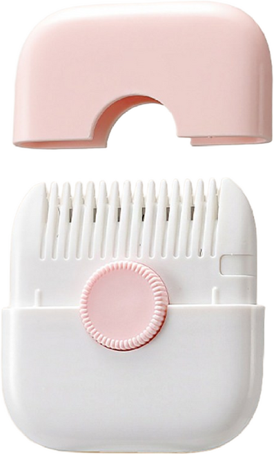 휴대용 셀프 앞머리 다듬기 컷팅기, 1개, 핑크