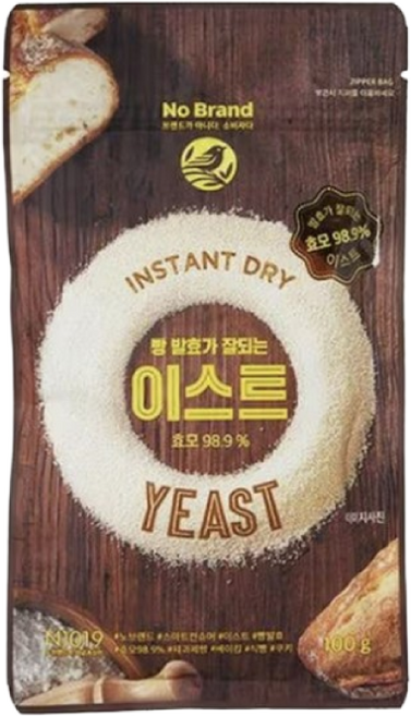 노브랜드 빵 발효가 잘 되는 이스트 효모 98.9% 100g, 1개