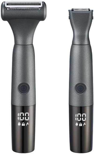 누디랩 바디트리머 ND7500 제모면도기 셀프왁싱 방수 안전 제모기, 그레이