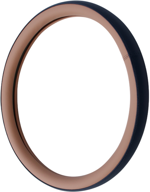 루젠 싼타페 MX5 핸들커버 투톤 가죽 스티어링, 피칸 브라운