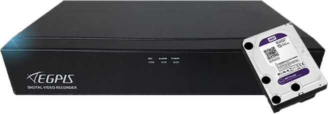 이지피스 200만화소 4채널하이브리드 녹화기 AHVR-2104L V2 265 HDD미포함