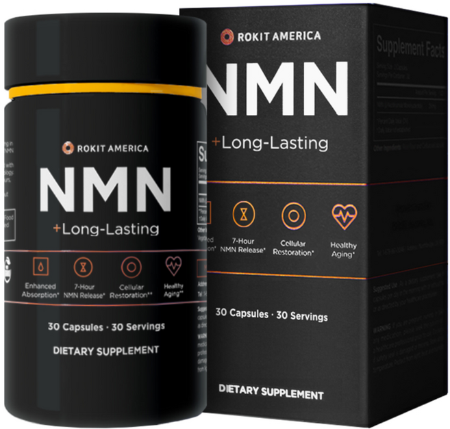 로킷헬스케어 NMN + 롱-래스팅 250mg 캡슐, 1개, 30정