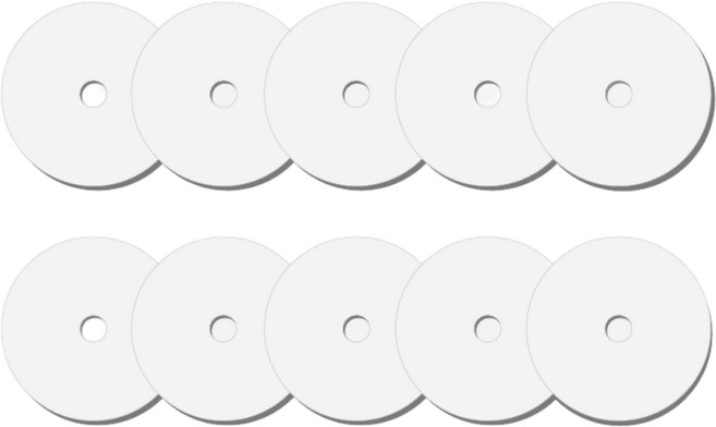 [국산원단 국내제조] 미니건조기 필터 미닉스 히츠 대우 신일 한경희 로퍼 에스틸로 한샘 홈세라 미니파이브 외 호환, 패브릭필터(도넛)10매+흡기필터(사각)5매