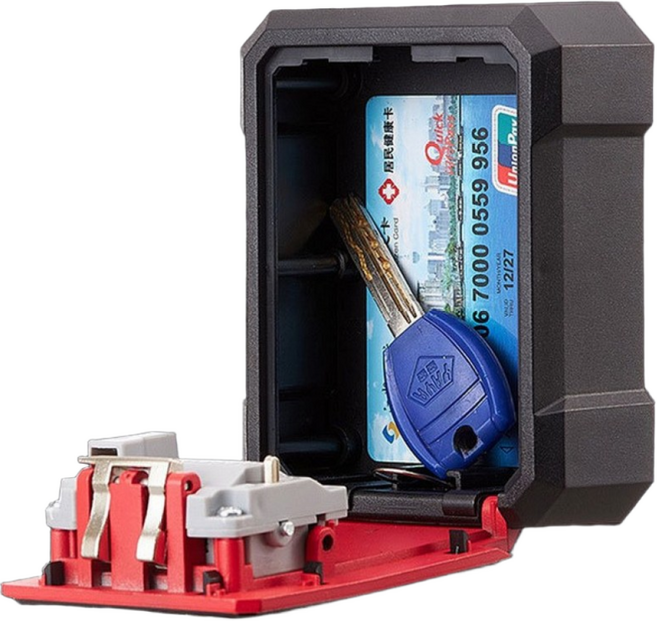 앨오앤지 무인가게 자영업자 필수품 암호 키 보관함, 1개, 블랙