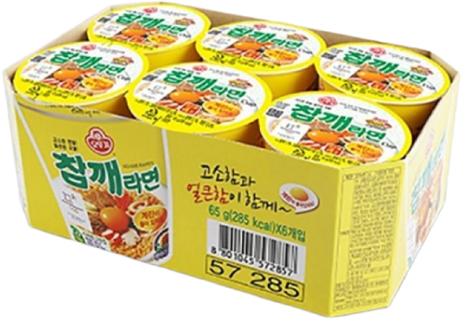 오뚜기 참깨라면 무, 6개