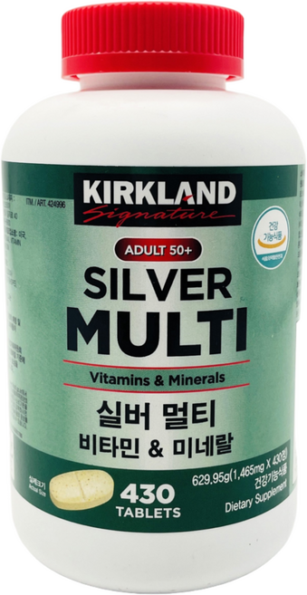 커클랜드시그니춰 실버 멀티비타민, 430정, 1개