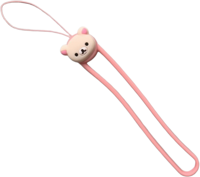 범쓰컴퍼니 캐릭터 손목 핸드폰 실리콘 휴대폰 스트랩 악세사리, 리락쿠마(s), 1개