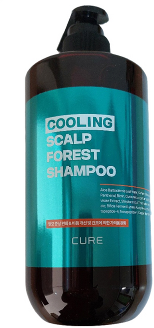 뷰티모아 [김정문알로에] 큐어쿨링 스칼프 포레스트 샴푸 400ml, 1개