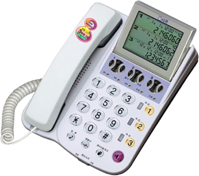 알티폰 RT-3000N 3라인 국선 키폰 발신자번호표시 사무용 전화기