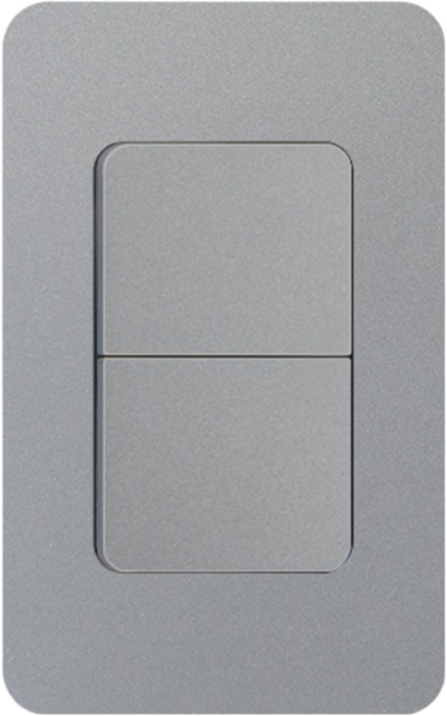 제일전기 다온 전등 스위치 3로 2구 실버, 1개