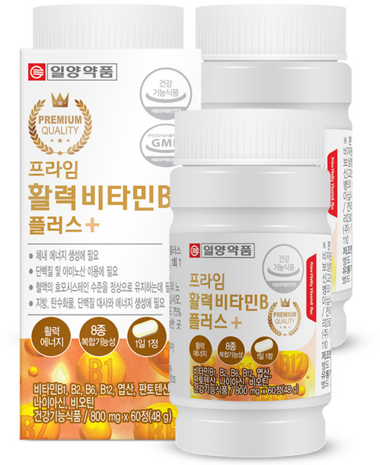일양약품 프라임 활력 비타민B 플러스, 60정, 3개