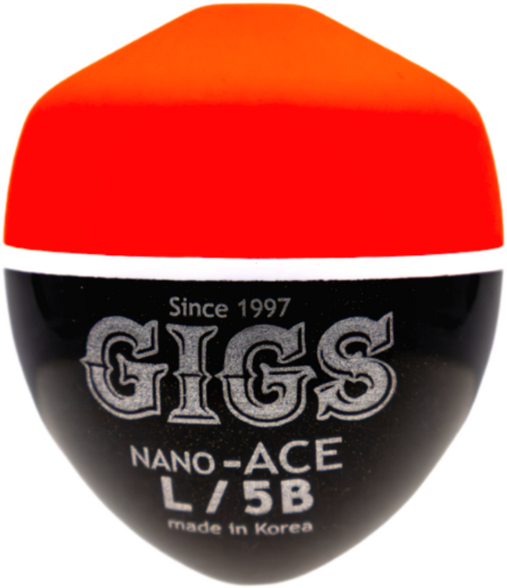 긱스코리아 나노에이스(반유동) 원투 장타찌 구멍찌 중중심 수제 고감도 바다낚시찌 찌낚시, 1개, 5B호