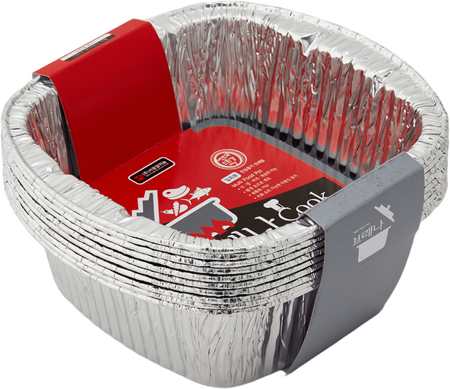 브래나쿡 캠핑 직화 냄비 일회용 전골 라면 그라탕 알루미늄, SKA-S19, 1개