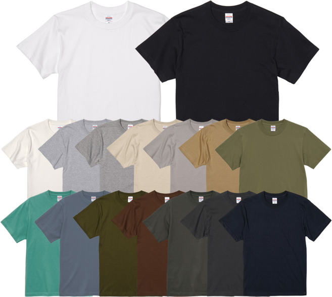 유나이티드 애슬 17수 5.6oz 프리미엄 순면 무지 반팔티 데일리 남녀공용 빅사이즈 라운드 반팔티셔츠