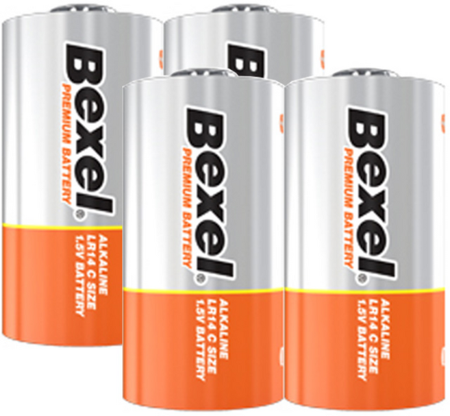 벡셀 알카라인 건전지, C형, 1개, 4개입