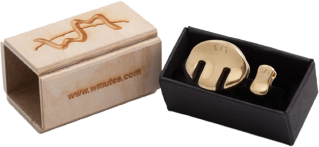 W Mute/ 바이올린 더블유뮤트 약음기 연주용-연습용 선물용, 유광, 1개