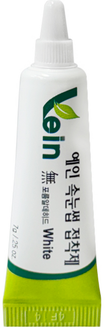 루시피 예인 속눈썹풀 튜브형 7g 화이트 속눈썹접착제 글루, 1개