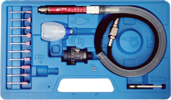 BAMG-B 에어 마이크로 다이 그라인더세트, 1개, BAMG-B 마이크로 에어그라인더세트