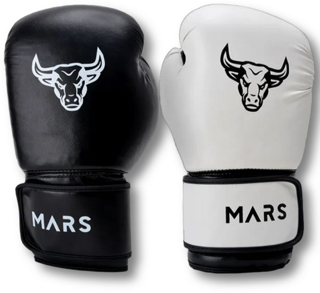마르스 생에 첫 글러브 복싱 무에타이 MMA 킥복싱 스파링 글러브, 화이트 16온스, 1개