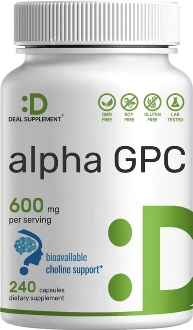 딜 서플리먼트 알파 GPC 300mg 캡슐 240개, 1개, DEAL AlPhaGPC, 240정