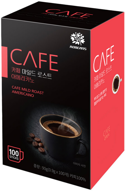 카페 마일드 로스트 아메리카노, 1개, 100개입, 900mg