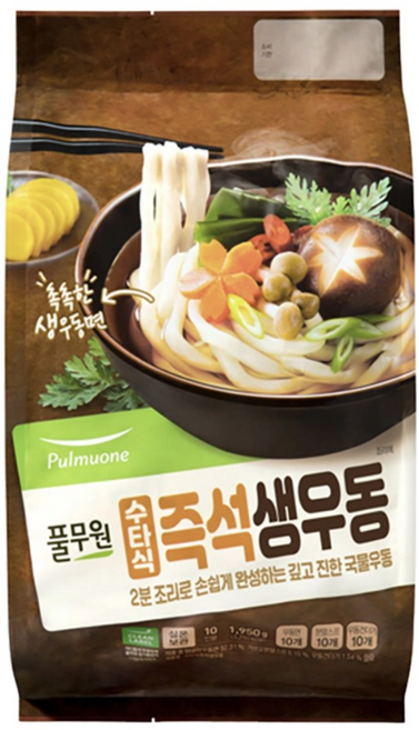 코스트코 풀무원 수타식 즉석 생우동 195g, 10개