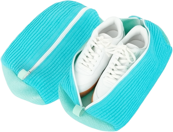 LEOIT 고급섬유 완벽세정 안심세탁 극세사 운동화 신발세탁망 대형 1+1세트 구성, 2개, 블루