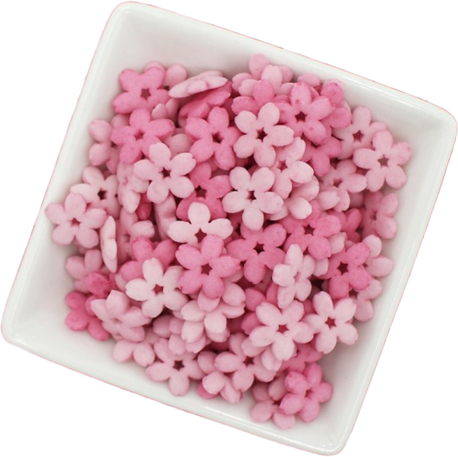 데코야 핑크 플라워 스프링클, 1개, 300g