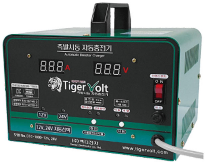 타이거볼트 DTC-1000-12V24V 급속 배터리 엔진 시동 충전기, 단품