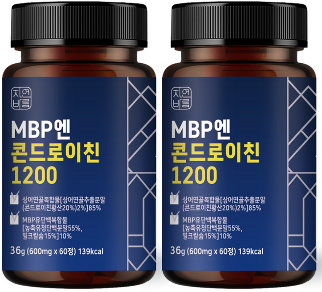 자연바름 콘드로이친 1200 MBP, 60정, 2개