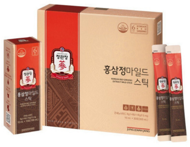 정관장 홍삼정 마일드 스틱 + 쇼핑백, 1세트, 300ml