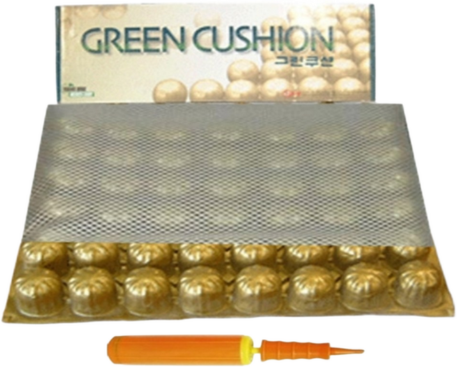 국산 최신제조 휠체어 에어방석 공기방석, 2. 그린쿠션(에어방석+커버)