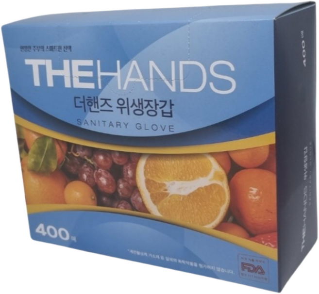 더핸즈 두꺼운 프리미엄 위생장갑, 1세트, 400개