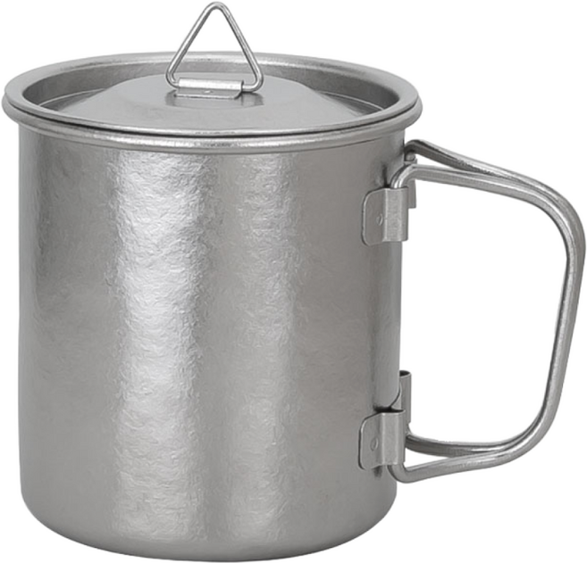 티토 티타늄 캠핑 싱글 머그컵 300ml, 1개, 실버
