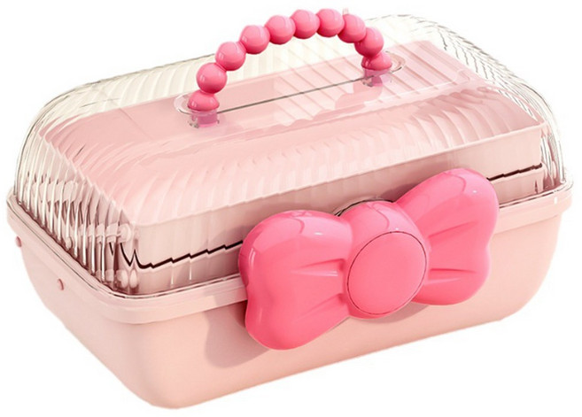 앱시아 대용량 헤어 악세사리 보관함, 혼합색상, 1개