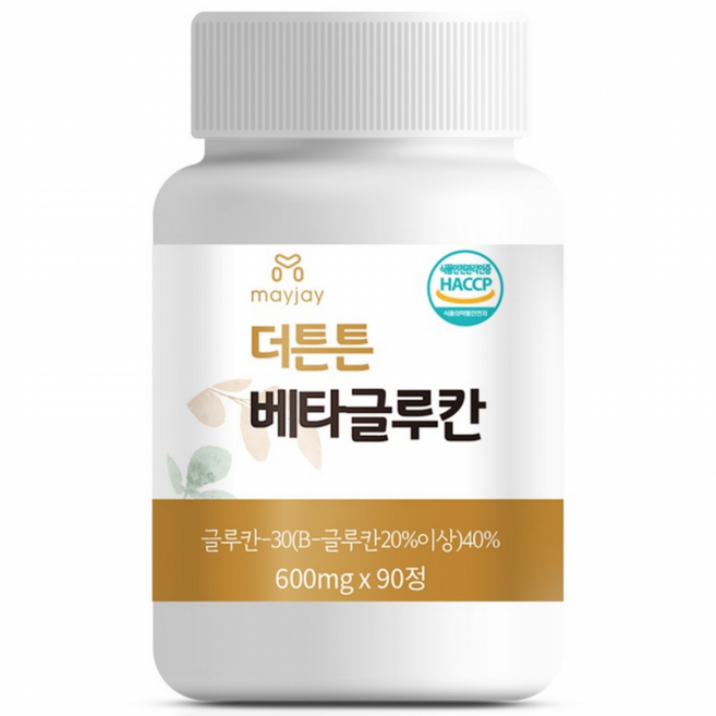 베타글루칸 식약처인증 맥주효모 표고 영지 버섯 균사체 정 알약 캡슐 면역 가족 HACCP, 90정, 1개