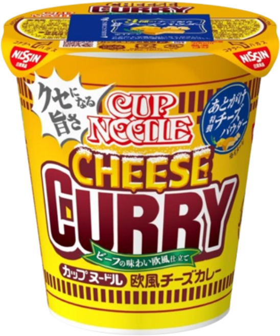 NISSIN Cheese Curry Cup Noodle 일본 닛신 치즈 커리 컵 누들 85g 20팩, 20개